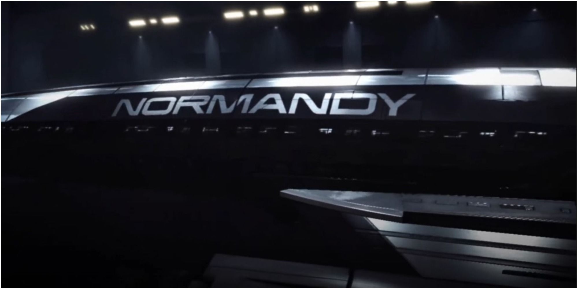 Mass Effect 2 Side View Of The Normandy