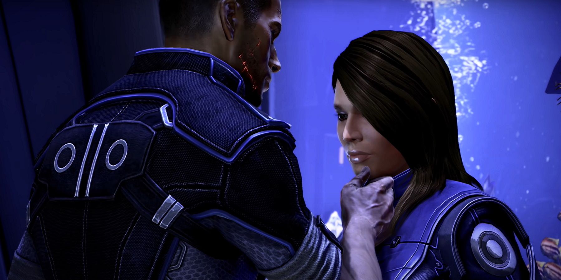 Renegade male Shepard with Ashley in Mass Effect 3