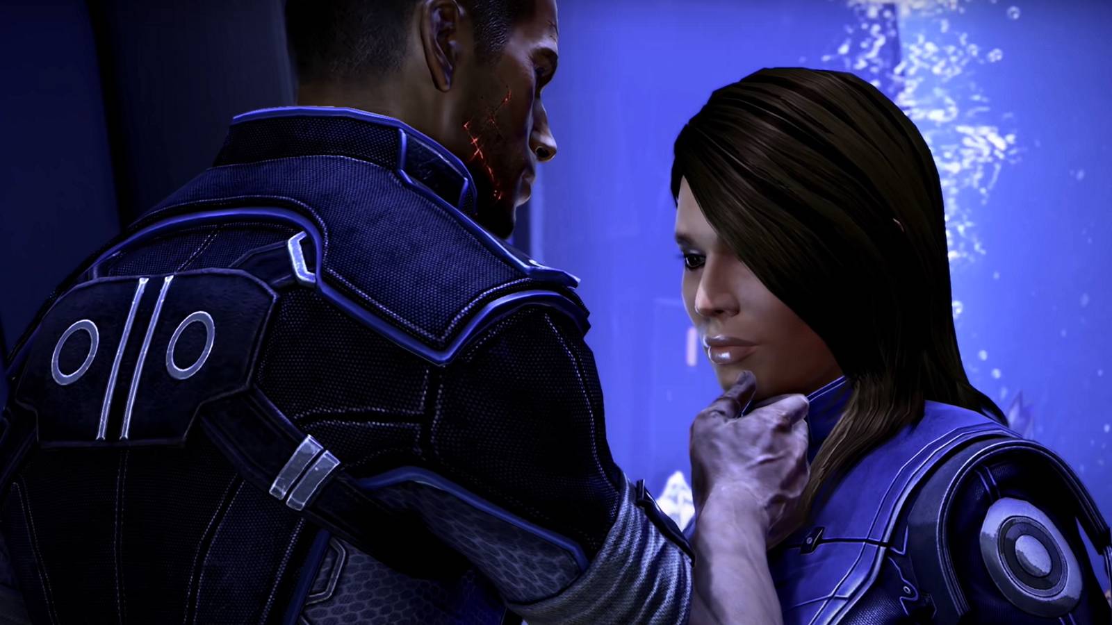 Renegade male Shepard with Ashley in Mass Effect 3
