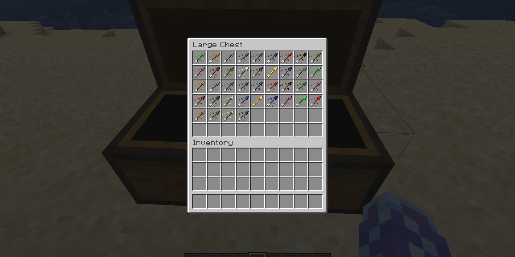Minecraft Tipped Arrows In Chest