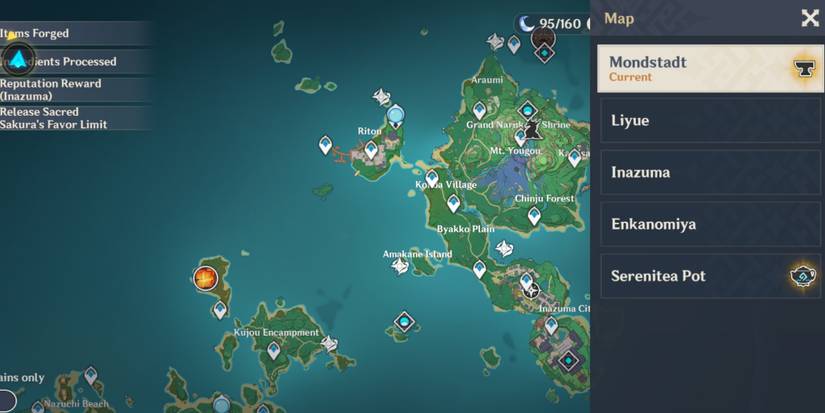 Minimap Shortcut Genshin Impact