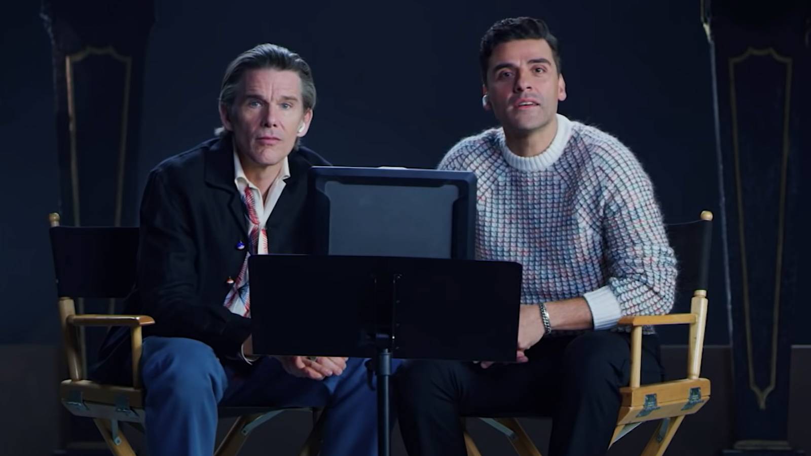 Watch Ethan Hawke And Oscar Isaac React To The Moon Knight Trailer