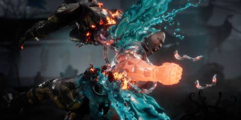 Mortal Kombat 11 - Jax Briggs - Player punches opponent in the gut