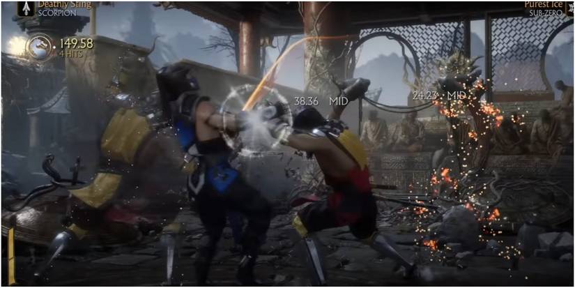Mortal Kombat 11 Scorpion Attacking From Both Sides