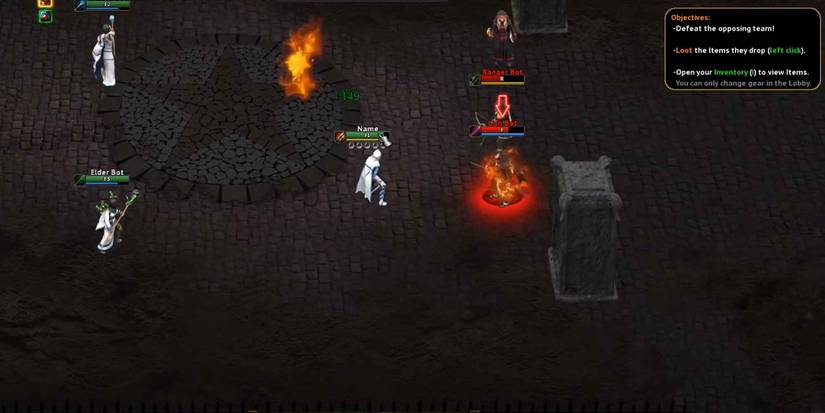 A typical fight in Arena of Kings 