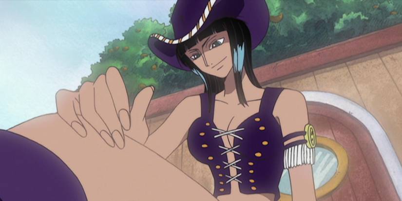 Nico Robin sitting on the Merry Go