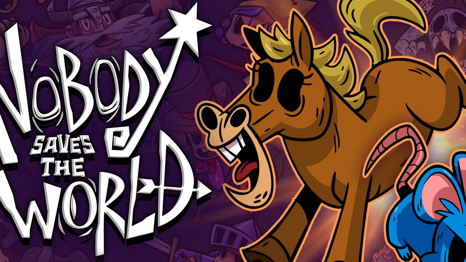 Nobody Saves the World Horse and mouse class key art