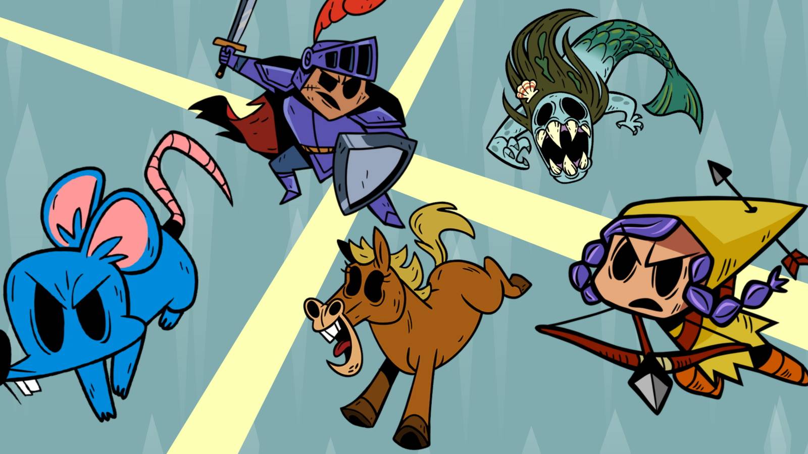 Nobody Saves the World Rat Guard Mermaid Horse and Ranger Forms