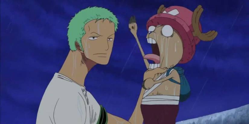 One Piece Zoro Strangling Chopper