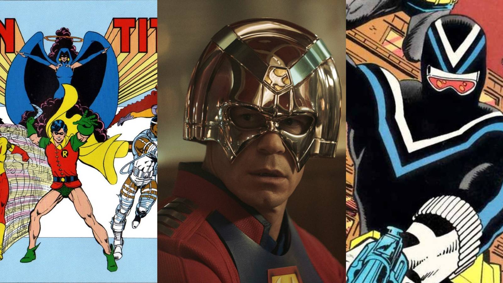 Peacemaker Introduction To Vigilante New Teen Titans Peacemaker Vigilante Split Featured