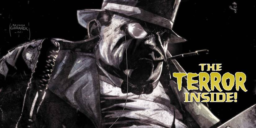 An ominous grayscale drawing of the Penguin from Penguin: Pain And Prejudice