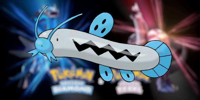 Pokemon Brilliant Diamond Shining Pearl blurred promotional artwork and barboach