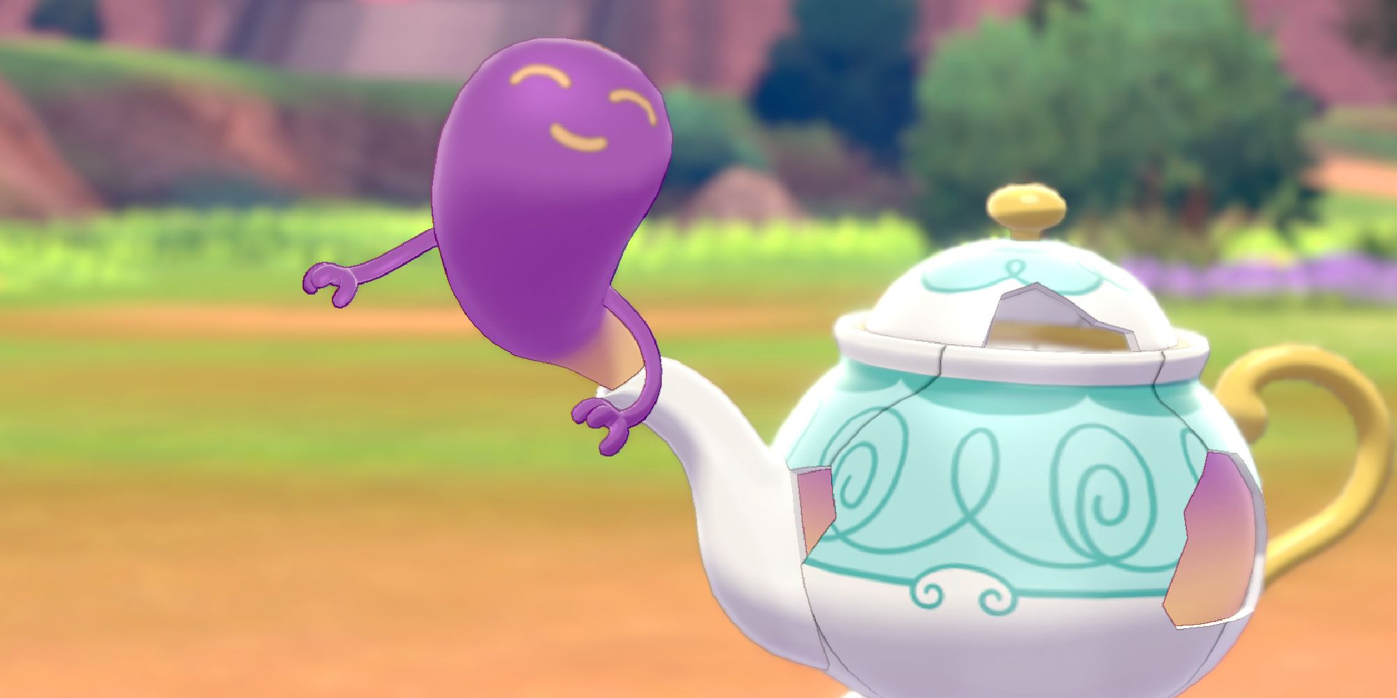 A wild Polteageist in Pokemon Sword & Shield