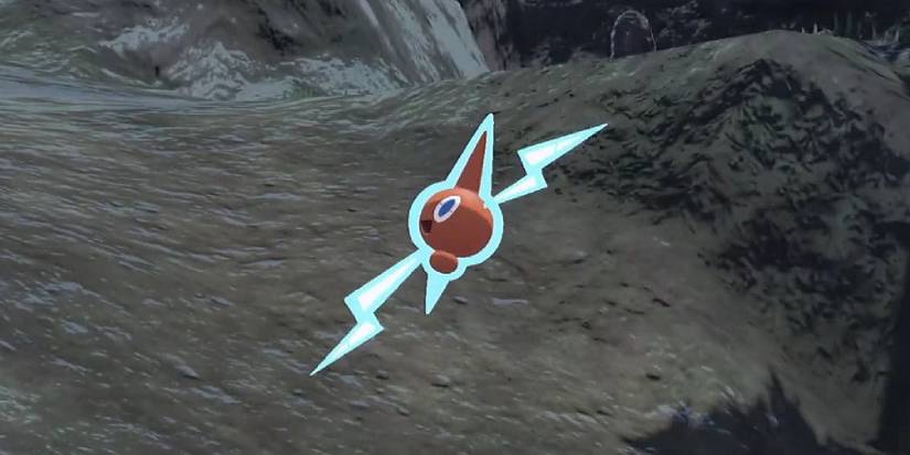 A wild Rotom in Pokemon Legends Arceus
