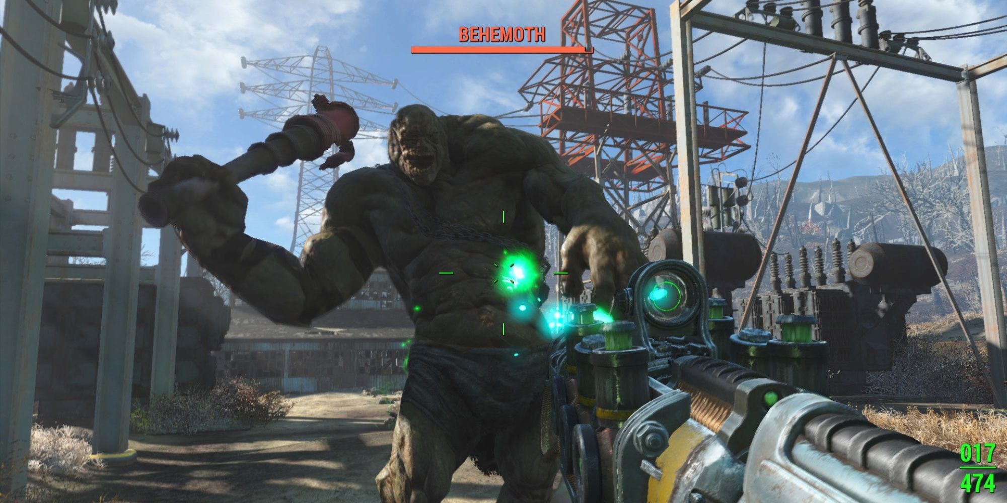 Popular Games on Steam - Fallout 4 - Player attacks Behemoth