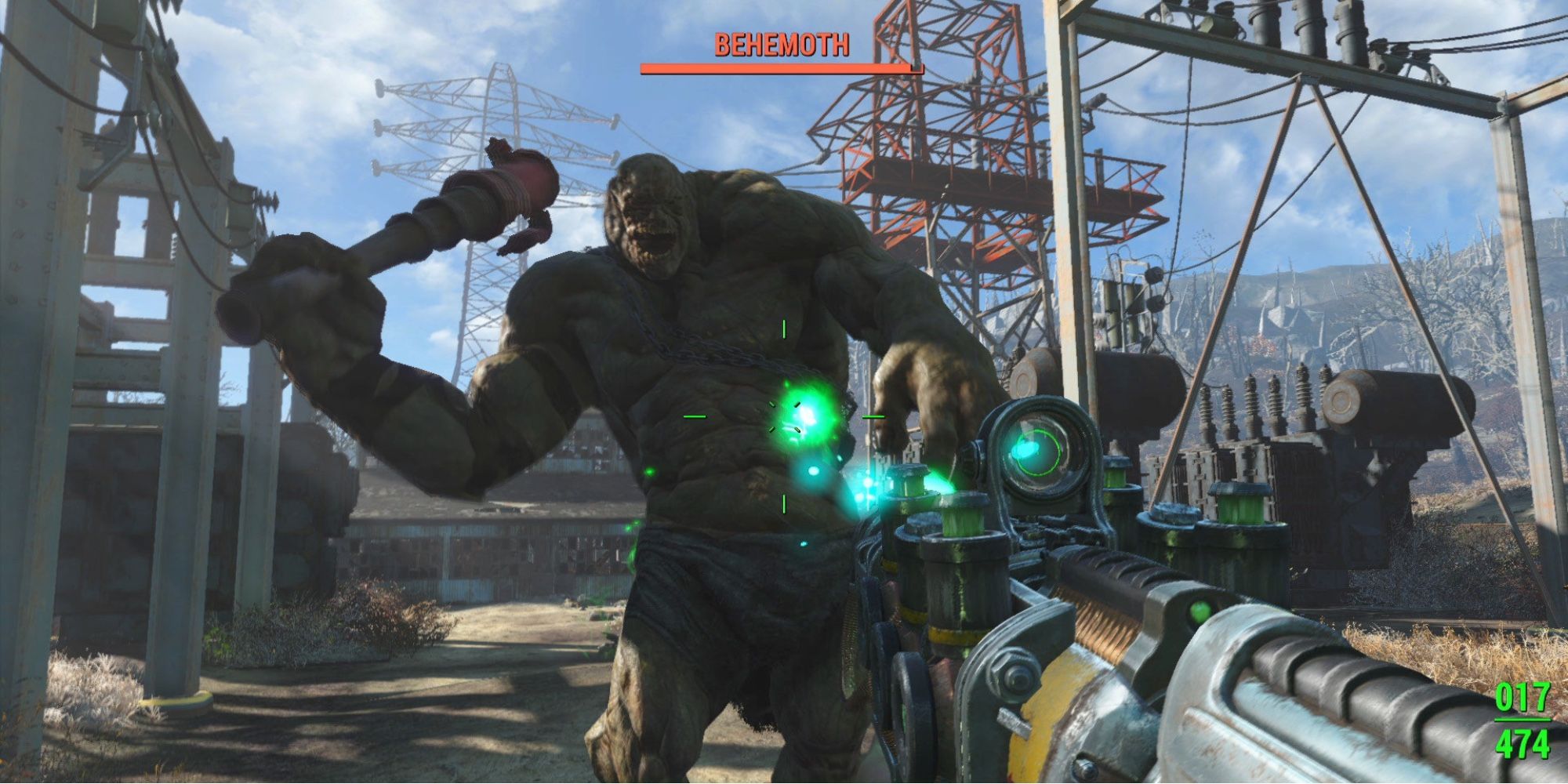 Popular Games on Steam - Fallout 4 - Player shoots at Behemoth 