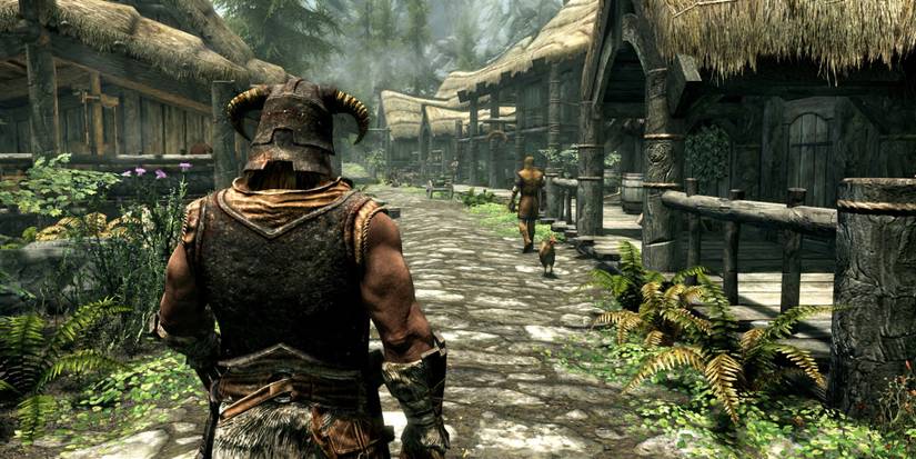 Popular Games on Steam - Skyrim - Player looks for quests