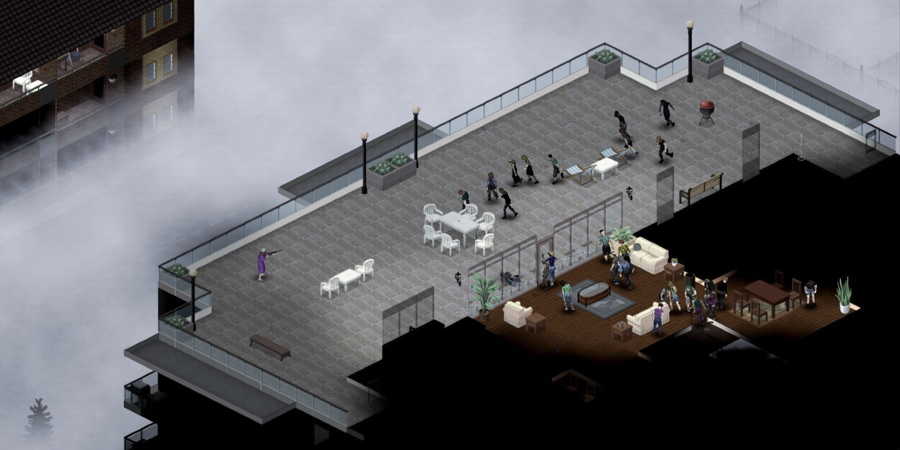 Project Zomboid Rooftop Combat