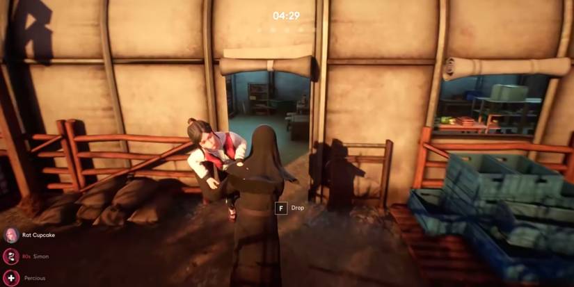 Propnight - A picture of a killer carrying a survivor.