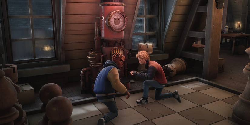 Propnight - Two people fixing a propmachine.