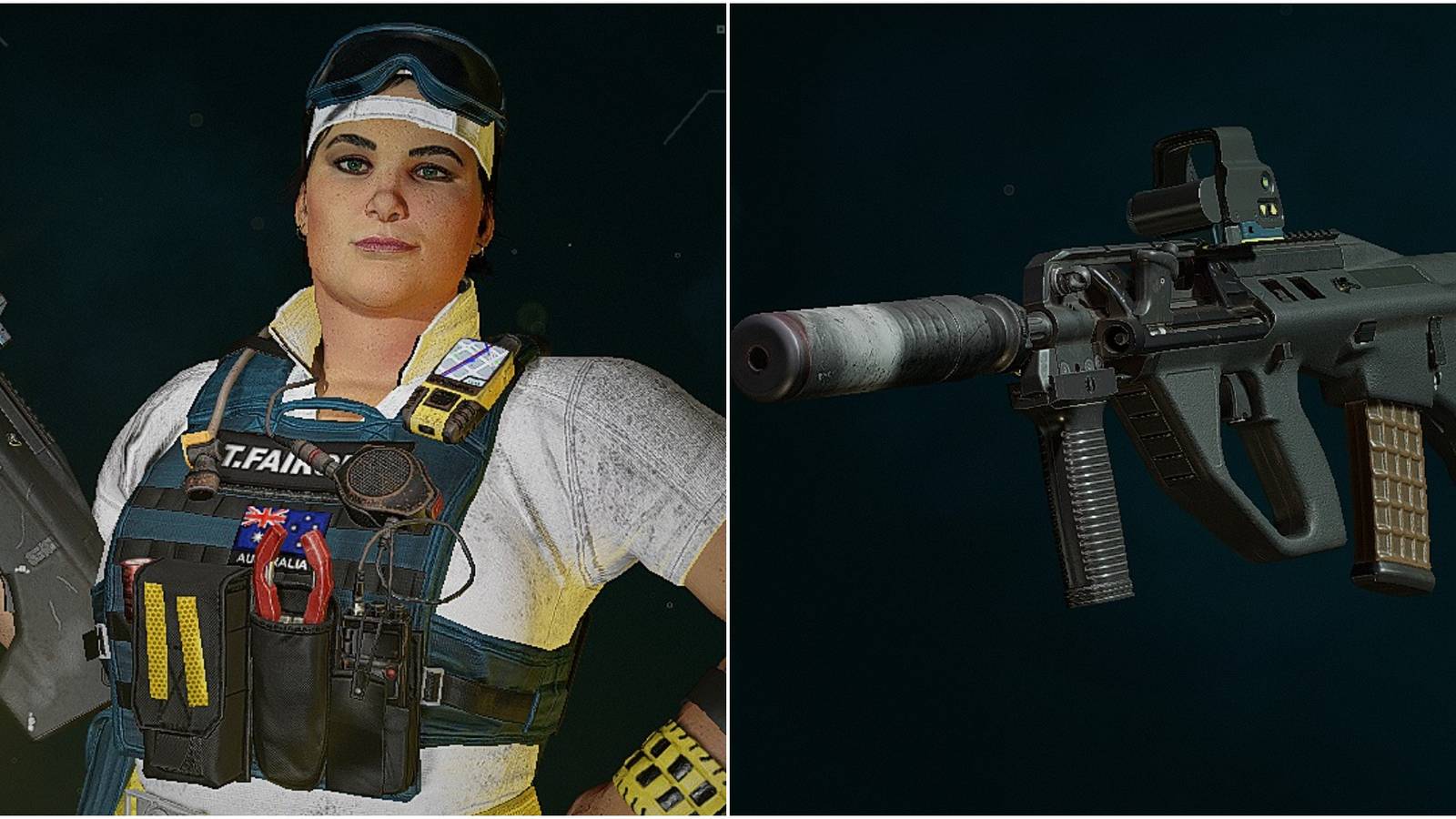 Rainbow Six Extraction Gridlock Loadout Collage Gridlock And F90