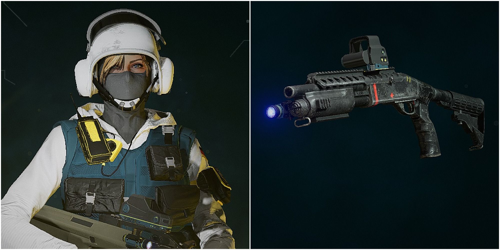 Rainbow Six Extraction IQ Loadout Collage IQ And M870