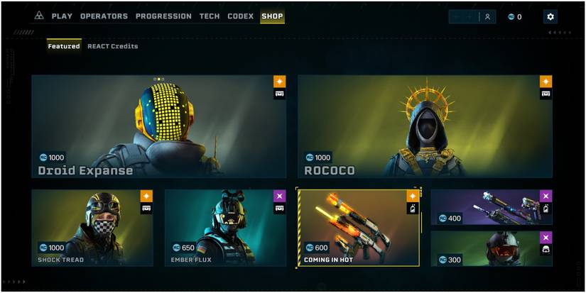 Rainbow Six Extraction In Game Store Front Page