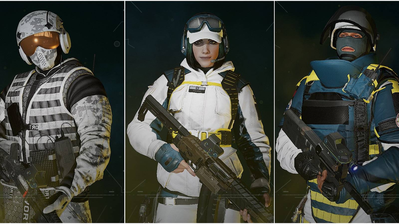 Rainbow Six Extraction Jager Elan And Rook In Selection Screen