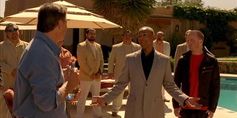 Breaking Bad Gustavo Fring and Jesse Pinkman meeting Eladio