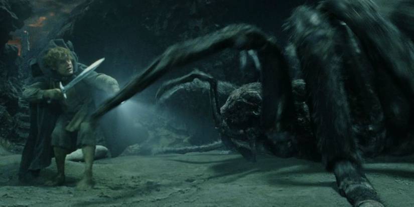 Sam Fighting Shelob