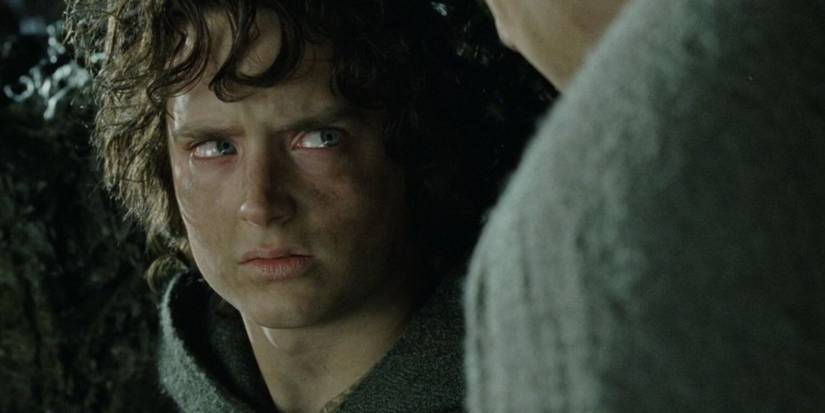Sam and Frodo fight in the lord of the rings