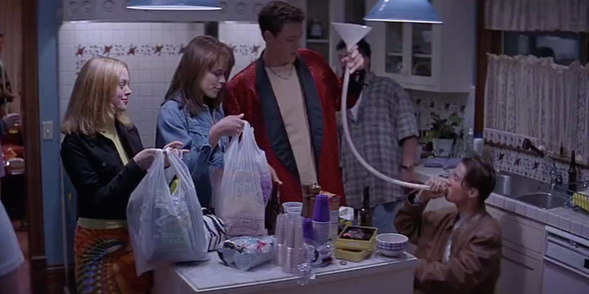 A scene featuring characters from Scream