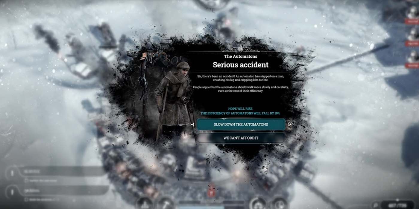 Serious Accident Frostpunk Event