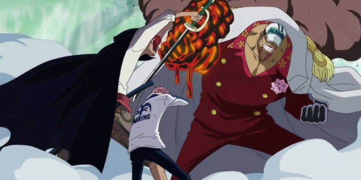 One Piece Shanks saves Koby