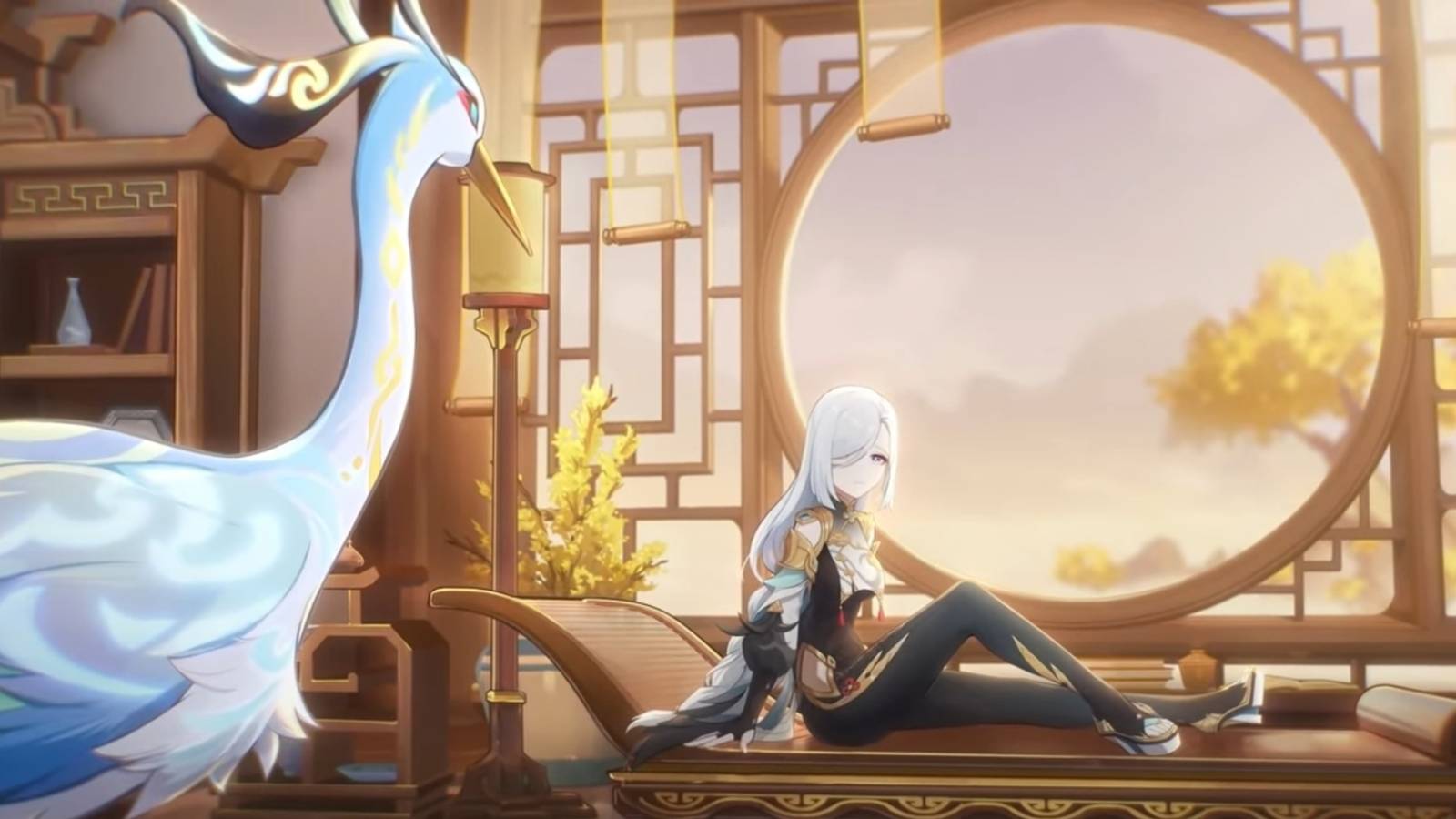 Shenhe and Cloud Retainer in Genshin Impact