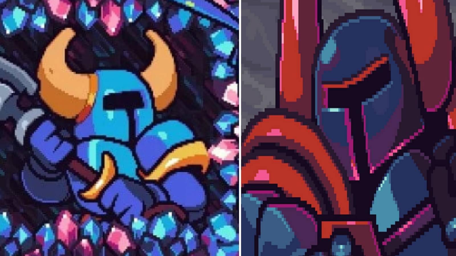 Shovel Knight Pocket Dungeon split image Shovel Knight and Black Knight profile image sprites