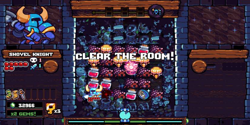 Shovel Knight Pocket Dungeon Shovel Knight in a challenge room