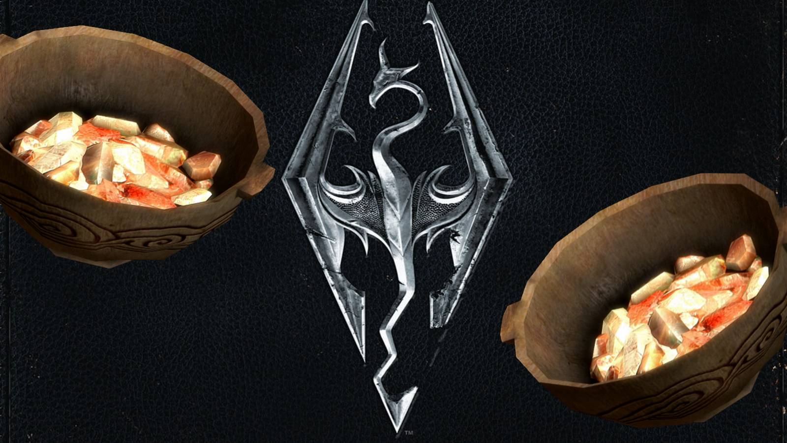 Skyrim symbol game cover with moon sugar ingredient