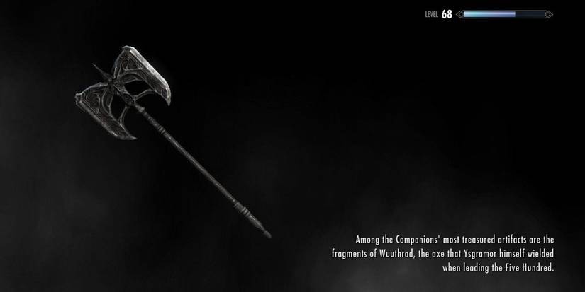 Skyrim Wuuthrad Unique Weapon Loading Screen
