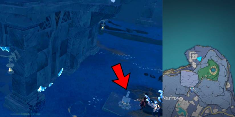 Solving the rear of the library puzzle in Genshin Impact