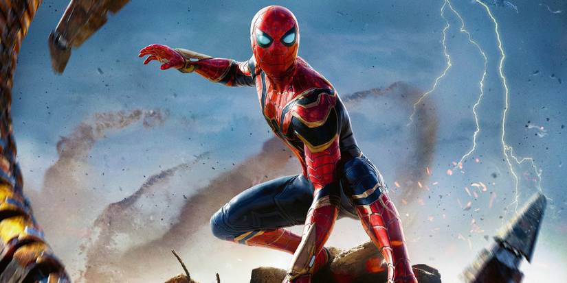 Spidey on the Spider-Man No Way Home poster