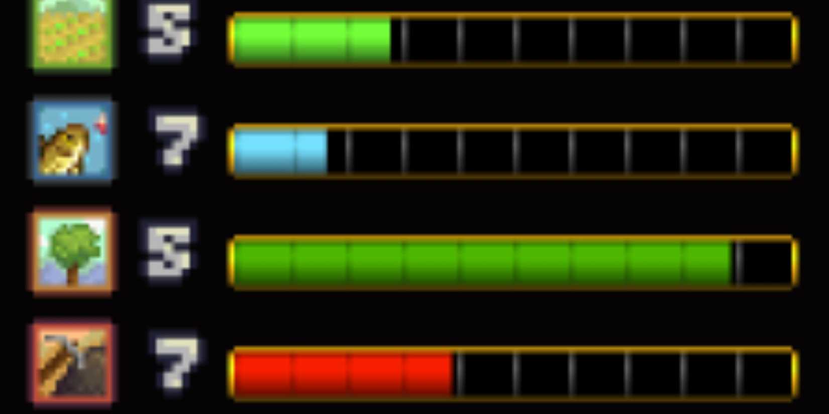 Stardew Valley XP Bars Mod