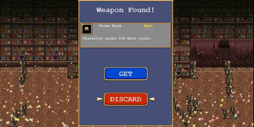 Finding the Stone Mask in Vampire Survivors