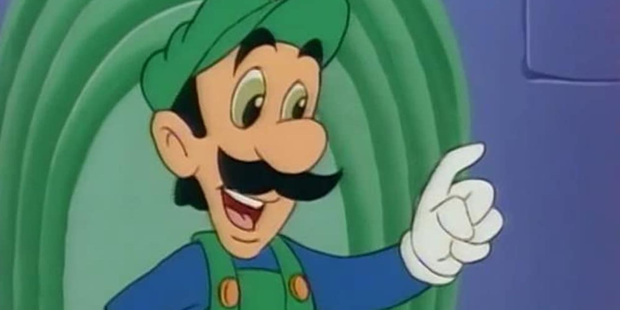 Luigi saying the line "That's Mama Luigi to you, Mario!" in Super Mario World