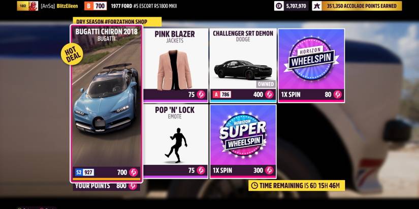 Forzathon Shop items for Winter Series 3