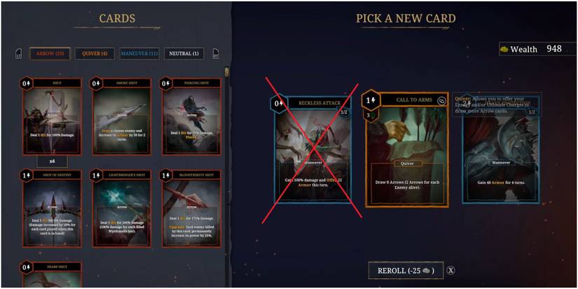 Tainted Grail Conquest Avoiding A Card That Takes Armor Away From The Character