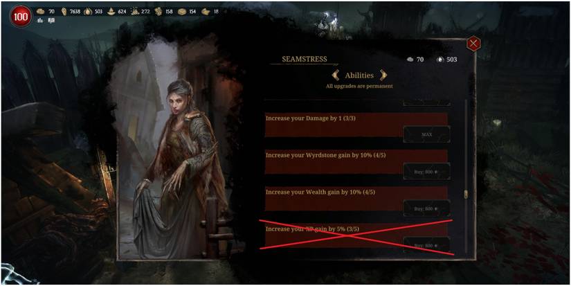 Tainted Grail Conquest Avoiding The Extra Experience Upgrade