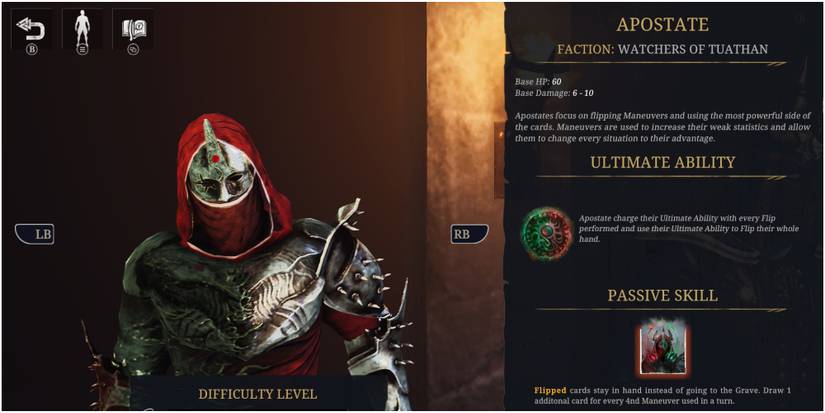 Tainted Grail Conquest Choosing The Apostate From The Selection Screen