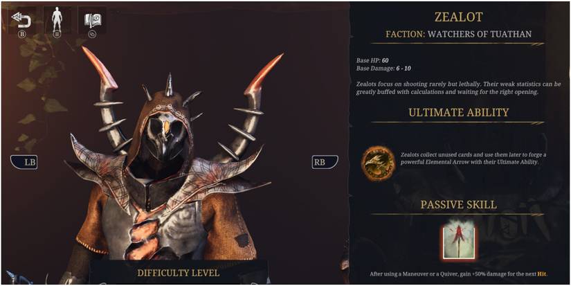 Tainted Grail Conquest Choosing The Zealot From The Selection Screen