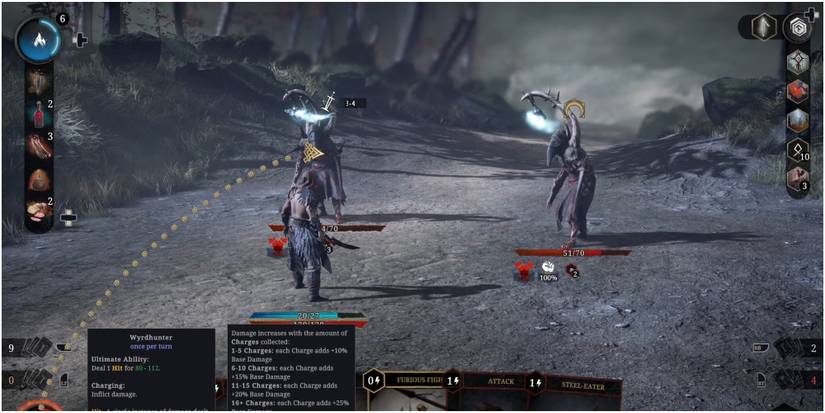 Tainted Grail Conquest Identifying An Enemy Who Can Be Instantly Killed With The Wyrdhunter Ultimate